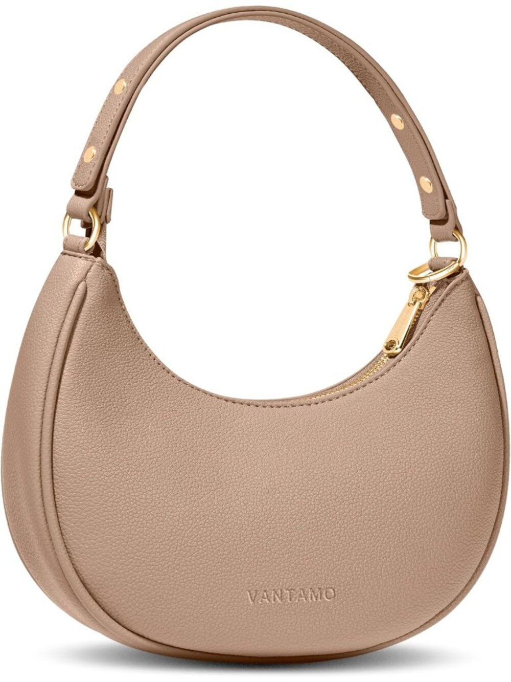 👜Women's Taupe Vegan Leather Hobo Bag Slouchy Shoulder Tote Handbag Purse Soft